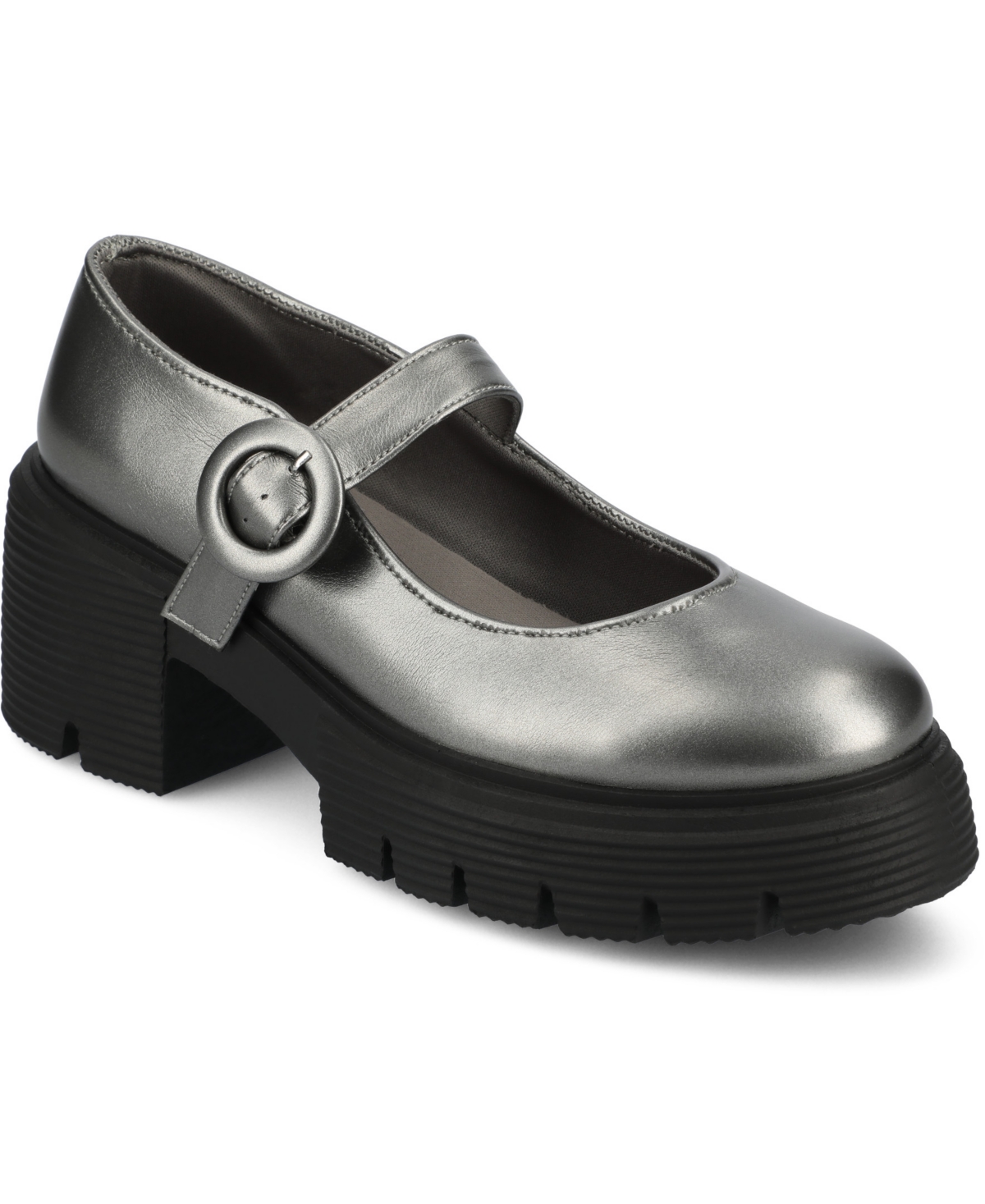 Women's Zarynn Mary Jane Treaded Outsole Platform Pumps - Pink