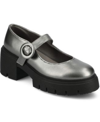 Journee Collection Women's Zarynn Lug Sole Platform Mary Jane