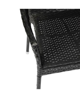Eldon Weather Resistant Indoor/Outdoor Stacking Patio Dining Chair With Steel Frame And Pe Rattan