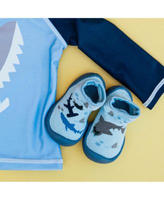 Baby Boy First Walk Sock Shoes Shark Tank