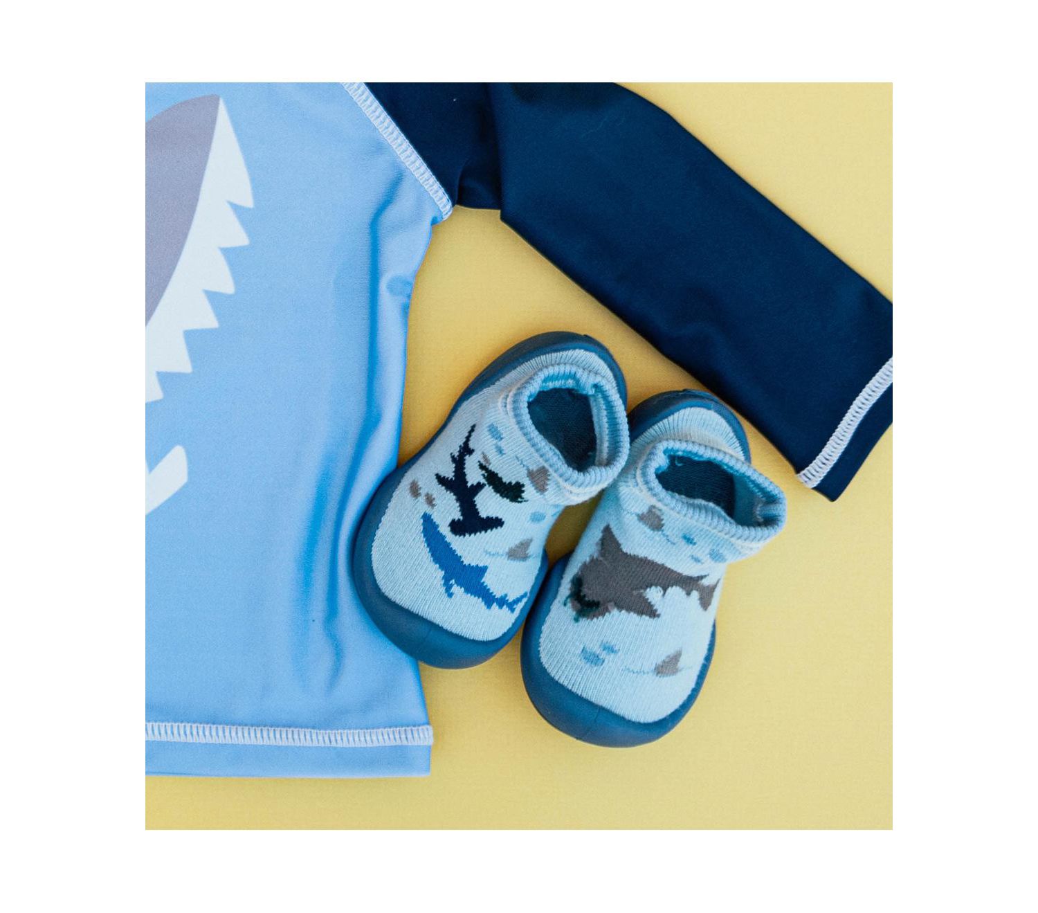 Baby Boys First Walk Sock Shoes Shark Tank