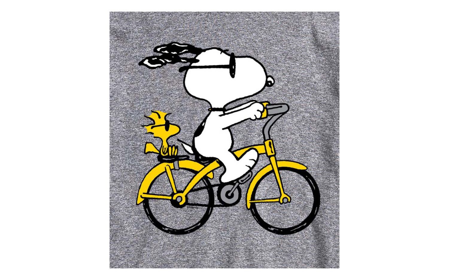 Hybrid Apparel Snoopy Bike Men's Short Sleeve Tee