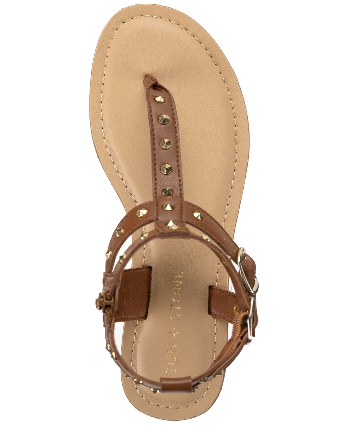 Sun + Stone Olindaa Studded Gladiator Sandals, Created for Macy's