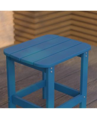 Riviera Poly Resin Indoor/Outdoor All-Weather Adirondack Side Table