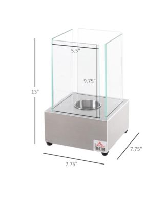 Portable Indoors Outdoors Bio Ethanol Fireplace Fire Pit Pot Backyard