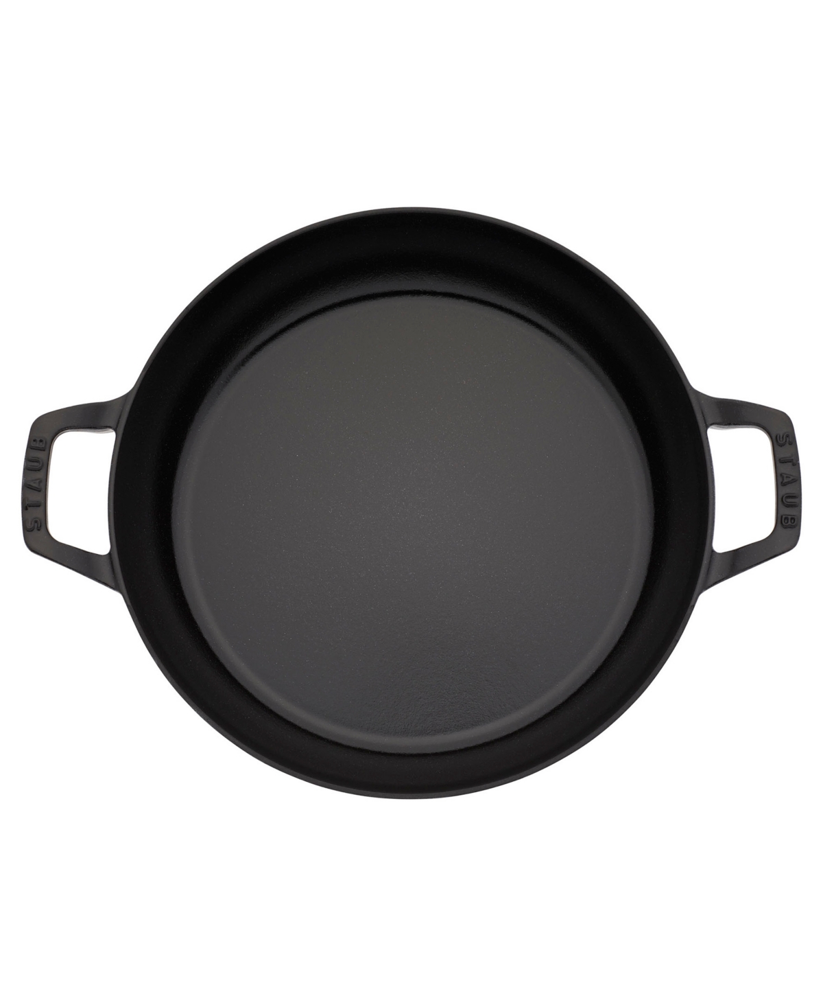 Shop Staub Cast Iron 3.5-qt Braiser With Glass Lid In Matte Black