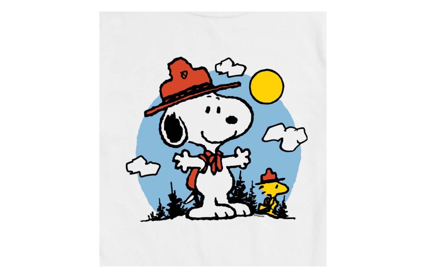 Мужская футболка AIRWAVES Hybrid Apparel Peanuts Nature Short Sleeve, цвет: Белый — фото 3