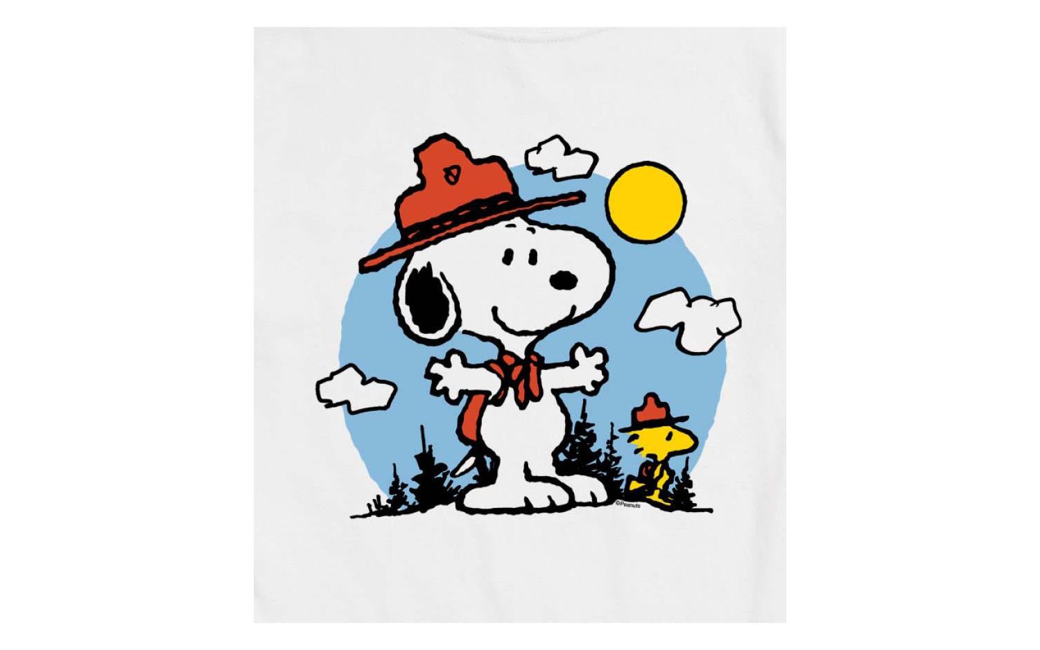 Hybrid Apparel Peanuts Nature Mens Short Sleeve Tee