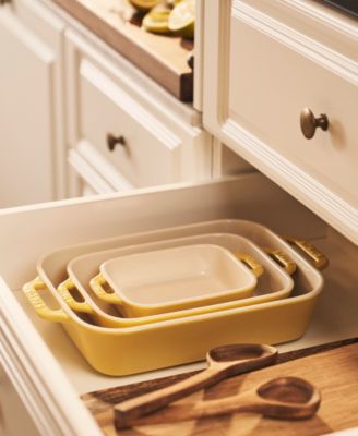 Ceramic 3-Piece Rectangular Baking Dish Set