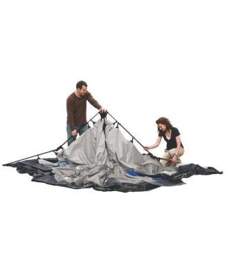 8-Person Cabin Camping Tent with Instant Setup, Blue