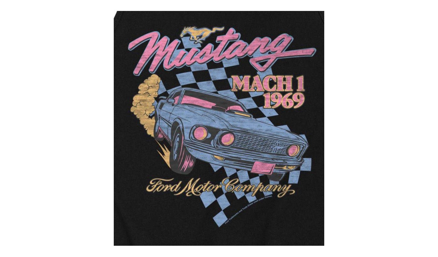 Мужской топ AIRWAVES Hybrid Apparel Ford Mustang Jersey, цвет: Чёрный — фото 3