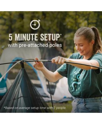 Skydome 8-Person Camping Tent XL, Blue Nights