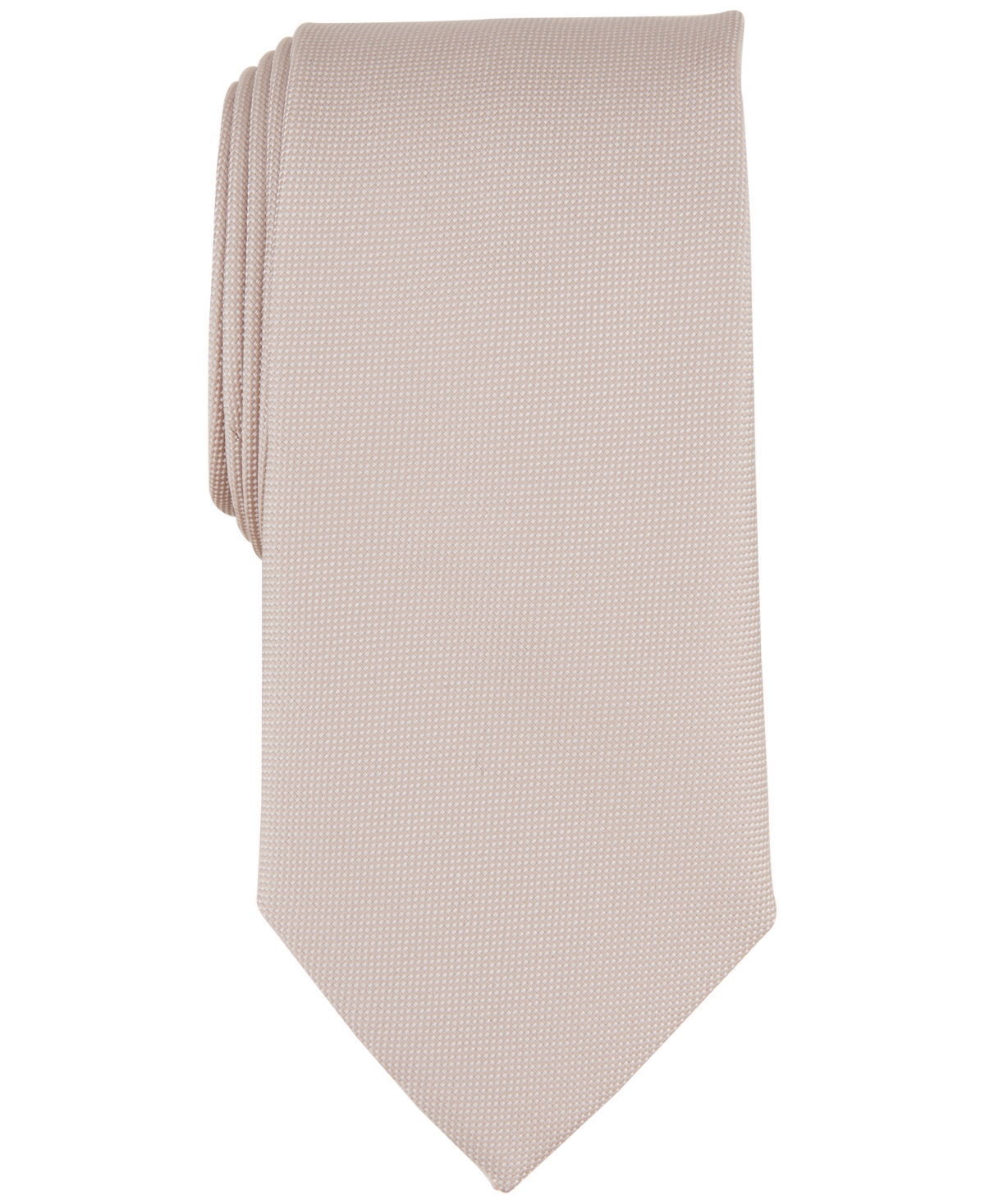 Men's Solid Tie, Created for Macy's - Taupe
