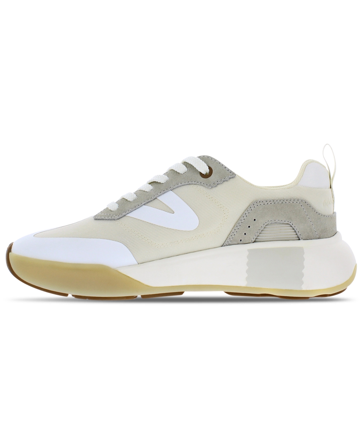Shop Tretorn Women's Volley Casual Sneakers From Finish Line In White,taupe