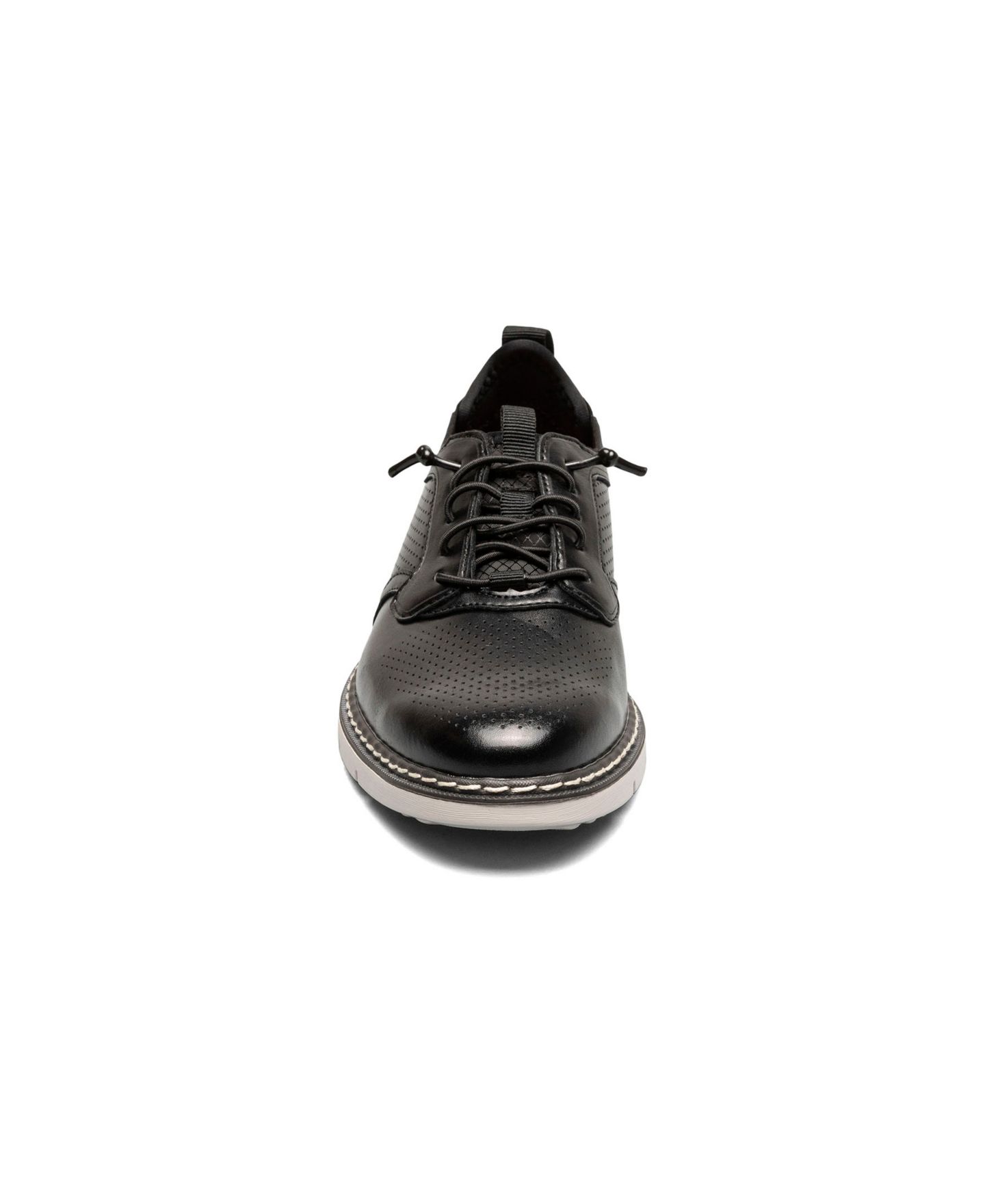 Туфли Stacy Adams Sync Plain Toe Elastic Lace Up Dress Shoe для мальчиков, цвет: Чёрный — фото 2