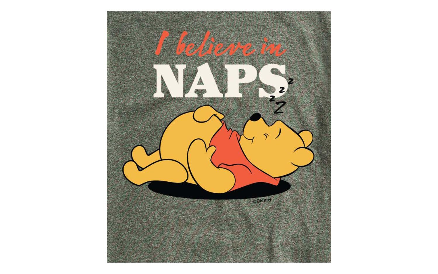 Hybrid Apparel Men's Winnie the Pooh Naps Short Sleeve T-Shirt