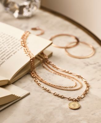 ネックレス・ペンダント RALPH LAUREN Gold Tone 2 Row Logo Pendant Necklace Buy Lauren Ralph Lauren Gold Tone Two Row Logo Pendant from