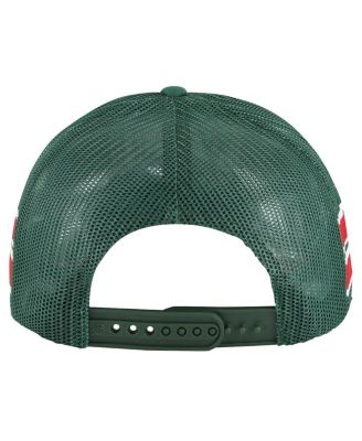 47 Brand Men's Green Minnesota Wild Sideband Stripes Trucker Snapback Hat