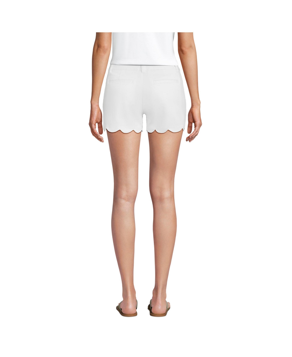 Lands' End Women's Mid Rise Scallop Hem 5