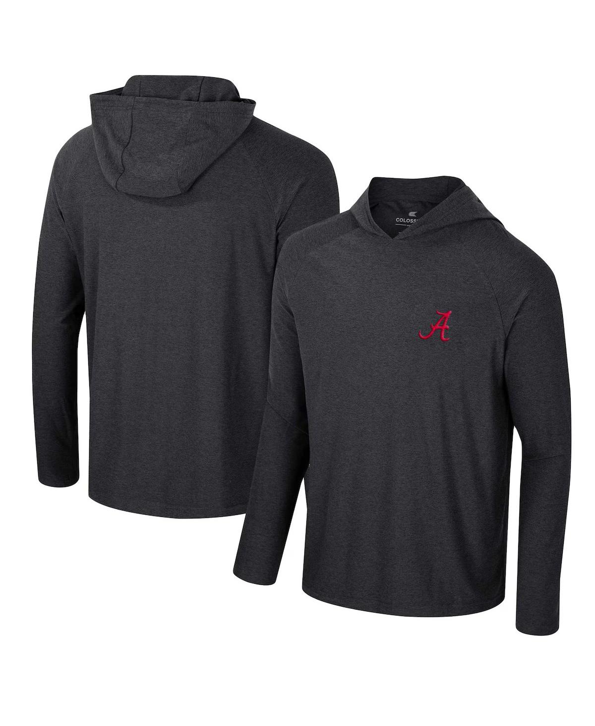 Shop Colosseum Men's Black Alabama Crimson Tide Cloud Jersey Raglan Long Sleeve Hoodie T-shirt