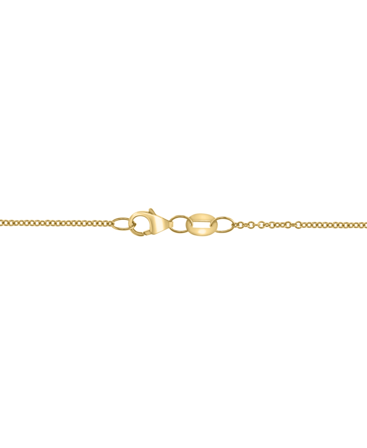 EFFY COLLECTION EFFY MULTI-SAPPHIRE (7/8 CT. T.W.) & DIAMOND (1/6 CT. T.W.) EVIL EYE 18" PENDANT NECKLACE IN 14K GOL 