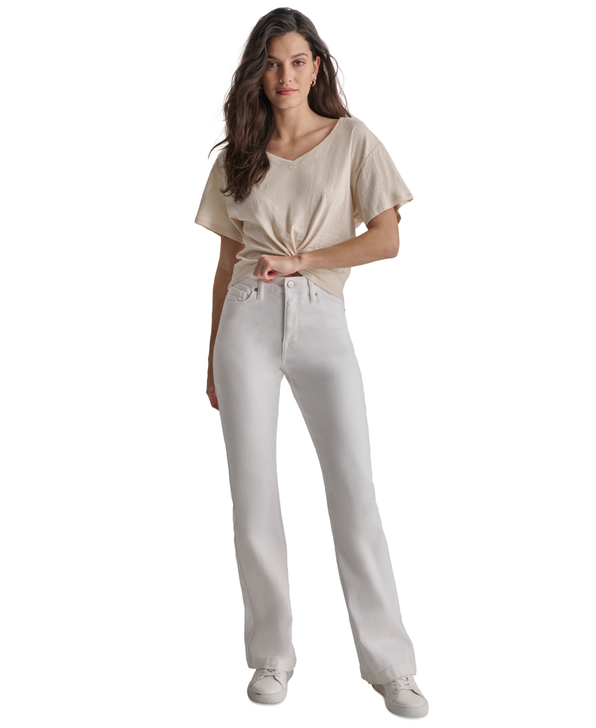 Women's High-Rise Flare Jeans - Optic White