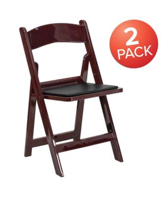 Folding Chair - Resin– 2 Pack 800Lb Weight Capacity Event Chair