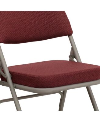 2 Pack Home & Office Portable Party Events Fabric Padded Metal Folding Chair