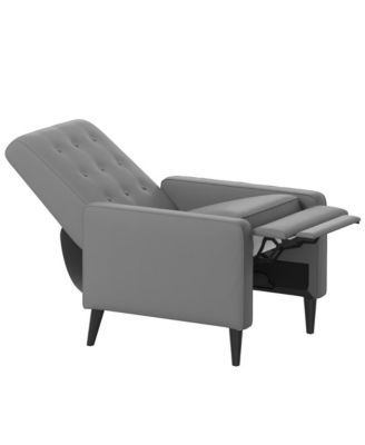 One Pack Tufted Upholstery Darcy Mid-Century Modern Ergonomic Push Back Recliner Chair