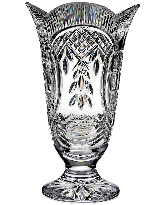 Waterford Master Craft Collection Crystal Four Season Footed Vase Macy's