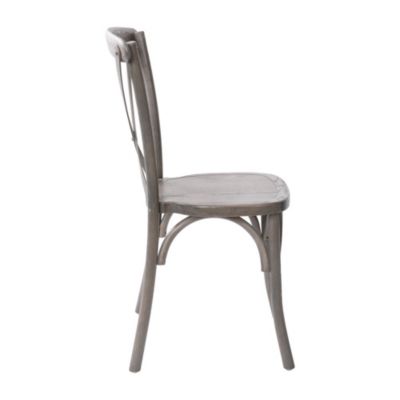 Bardstown  Single Piece Wooden Frame High Back X-Back Bistro Style Dining Chair