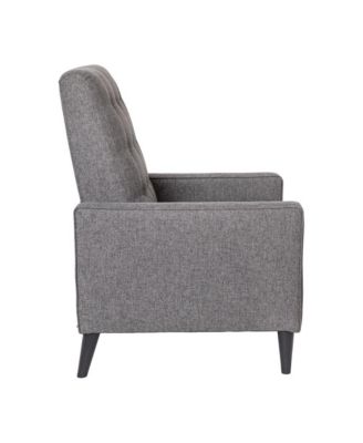 One Pack Tufted Upholstery Darcy Mid-Century Modern Ergonomic Push Back Recliner Chair