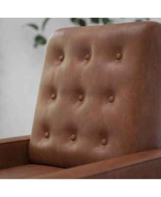 One Pack Tufted Upholstery Darcy Mid-Century Modern Ergonomic Push Back Recliner Chair