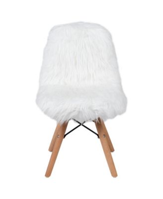 4 Pack Kids Shaggy Dog Accent Chair - Desk Chair - Playroom Chair