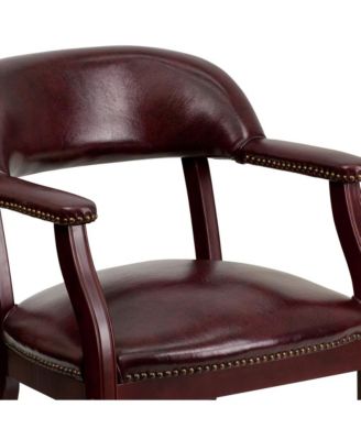 Brass Conference Chair With Accent Nail Trim