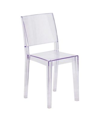 4 Pack Transparent Stacking Side Chair