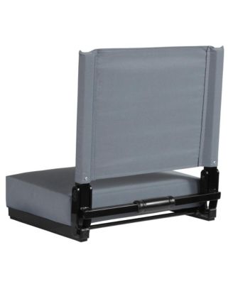 EMMA + OLIVER Set of 2 Aluminium   500 lb. Capacity, Ultra-Padded Seat, Lightweight Stadium Chair