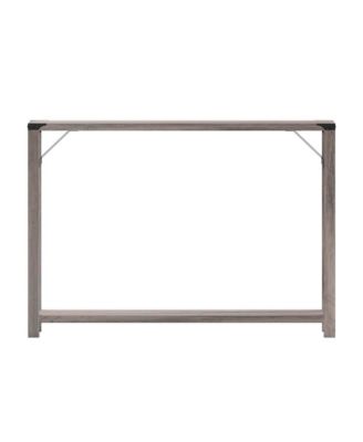 Green River Modern Farmhouse Engineered Wood Sofa Table And Powder Coated Steel Accents