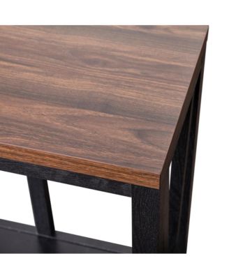 Erikson Modern Farmhouse Engineered Wood Sofa Table With Wood Bracing And Lower Shelf