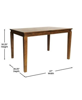 Hayden Wooden Dining Table With Tapered Legs