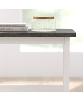 Matty Rustic End Table, Farmhouse Style Solid Wood Accent Table