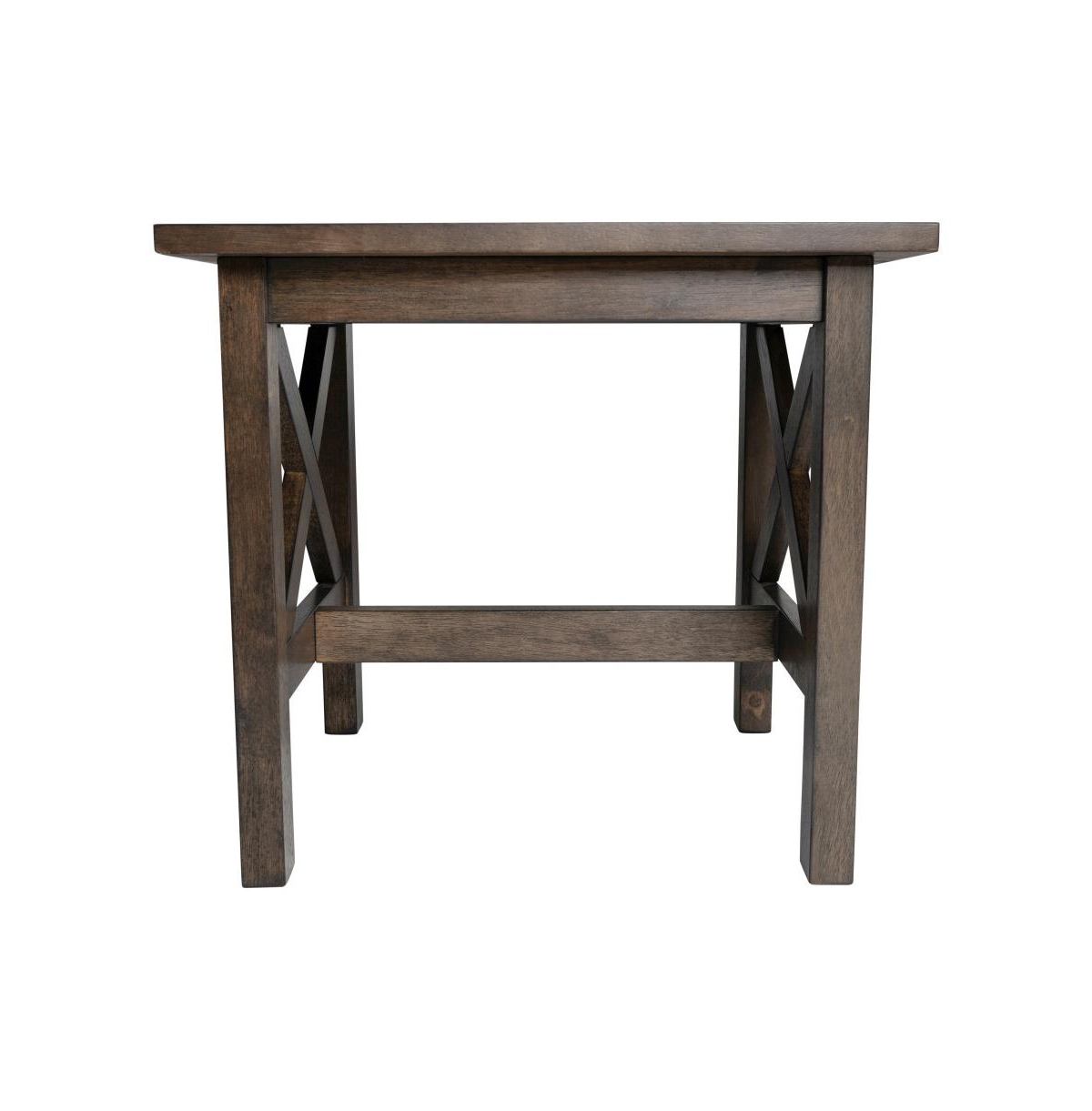 Matty Rustic End Table, Farmhouse Style Solid Wood Accent Table