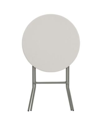 2.63-Foot Round Plastic Bar Height Folding Table