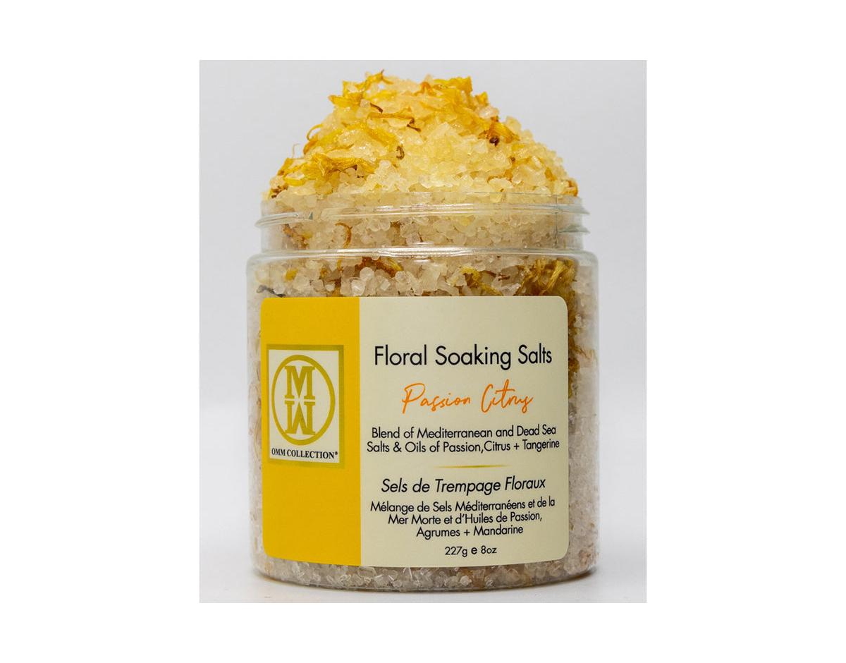 Floral Soaking Bath Salts Passion Citrus 8oz