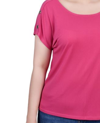 Short Sleeve Extended Sleeve Tunic Top