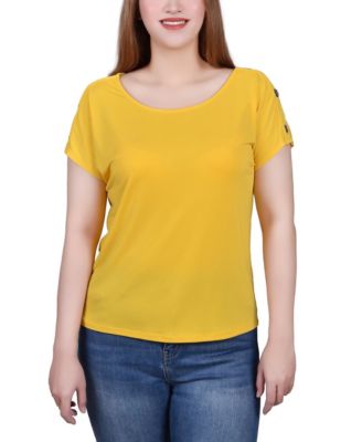 Short Sleeve Extended Sleeve Tunic Top