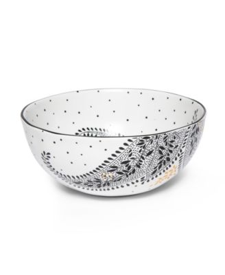 Sara Miller Artisanne Noir Cereal Bowls, Set of 4