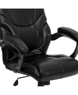 High Back Leathersoft Executive Swivel Ergonomic Office Chair With Arms