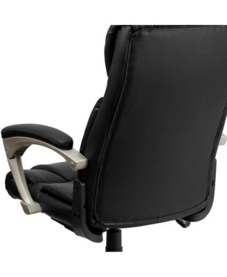 High Back Folding Leather Executive Swivel Office Chair With Arms