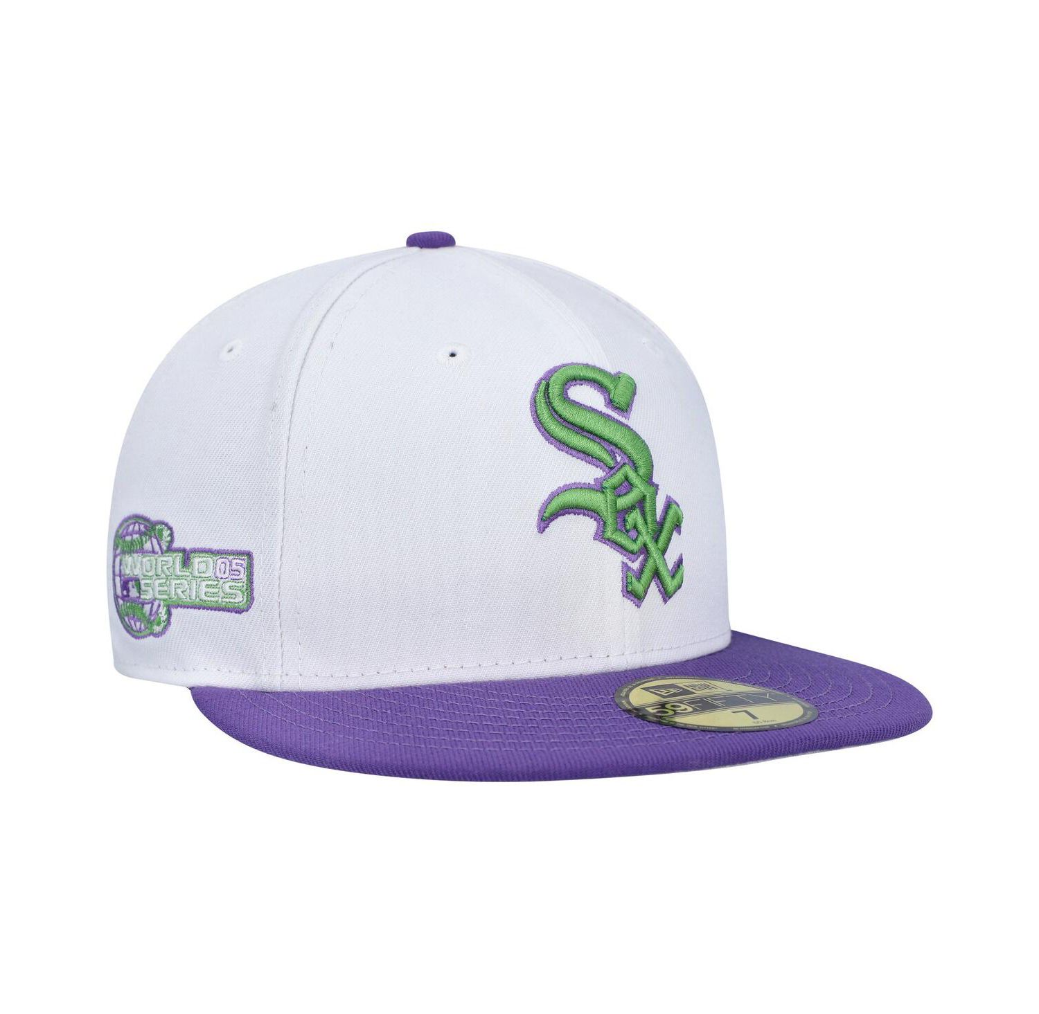 Men's White Chicago White Sox Side Patch 59Fifty Fitted Hat